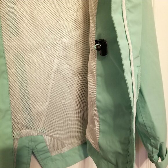 Mckinley Aquamax Elite Aqua Green Hiking Rain Womens Hooded Jacket - Picture 8 of 13